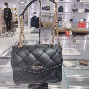 MK Regina MD Shoulder Crossbody Bag Black